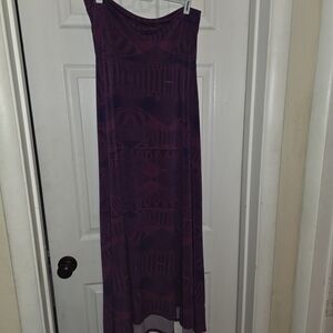 LuLaRoe Vibrant Purple and Pink Maxi Dress